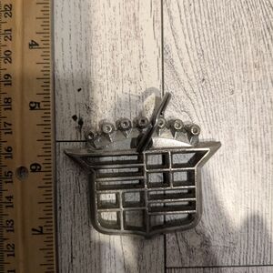 Cadillac Silver Car Emblem with Hook